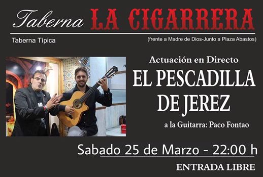 Sábado flamenco en Taberna La Cigarrera.
